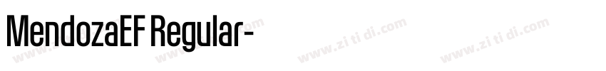 MendozaEF Regular字体转换